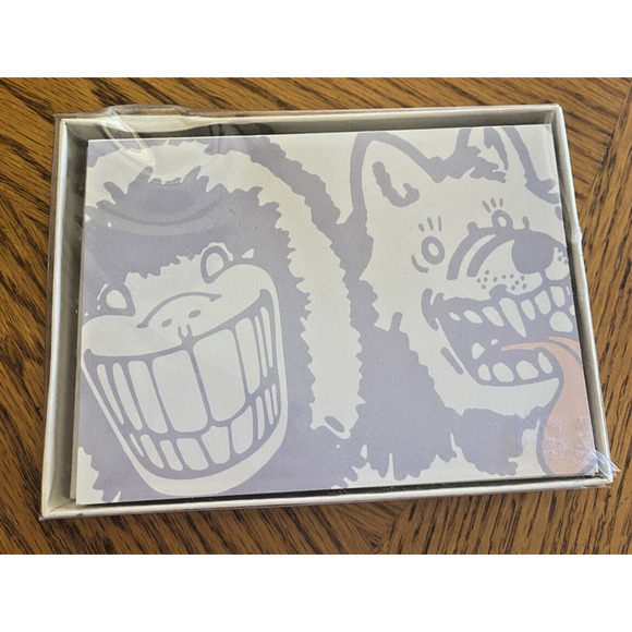 Eskimo Joes Notecards RARE Set New in Box Blank Thank You Eskimo Joe & Buffy Set - Picture 1 of 9